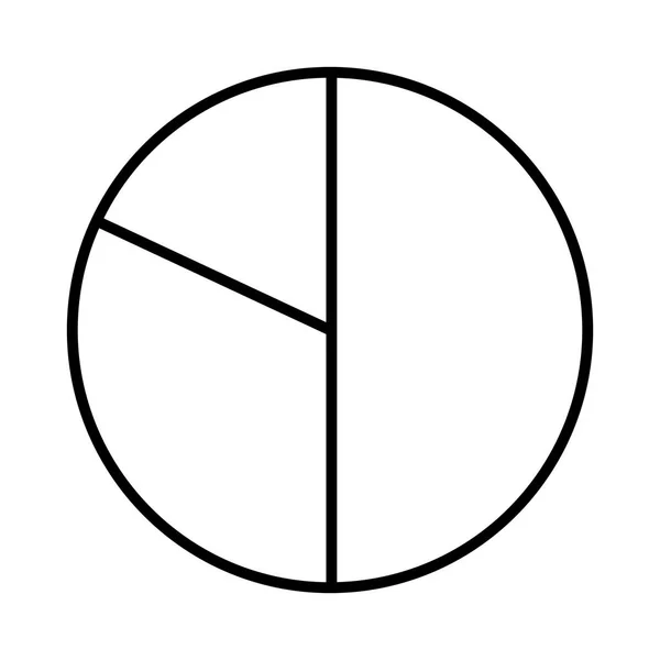Ligne Cercle Statistiques Diagramme Graphique Illustration Vectorielle Données — Image vectorielle