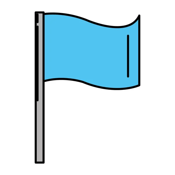 Farbe Fest Flagge Dekoration Glücklich Feier Vektor Illustration — Stockvektor