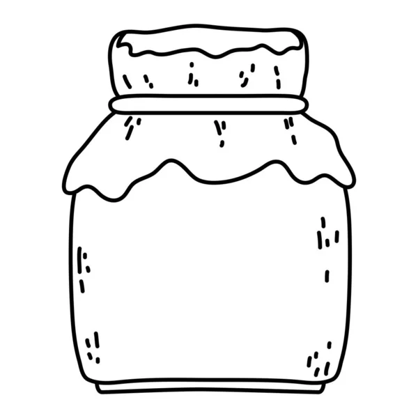 Линия Хрусталя Вкусной Векторной Иллюстрацией Меда — стоковый вектор