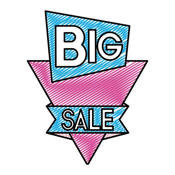 Doodle Special Big Sale Price Promotion Vector Illustration — Stock Vector