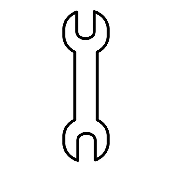 Ilustrasi Vektor Perbaikan Peralatan Kunci Kunci Industri Baris - Stok Vektor