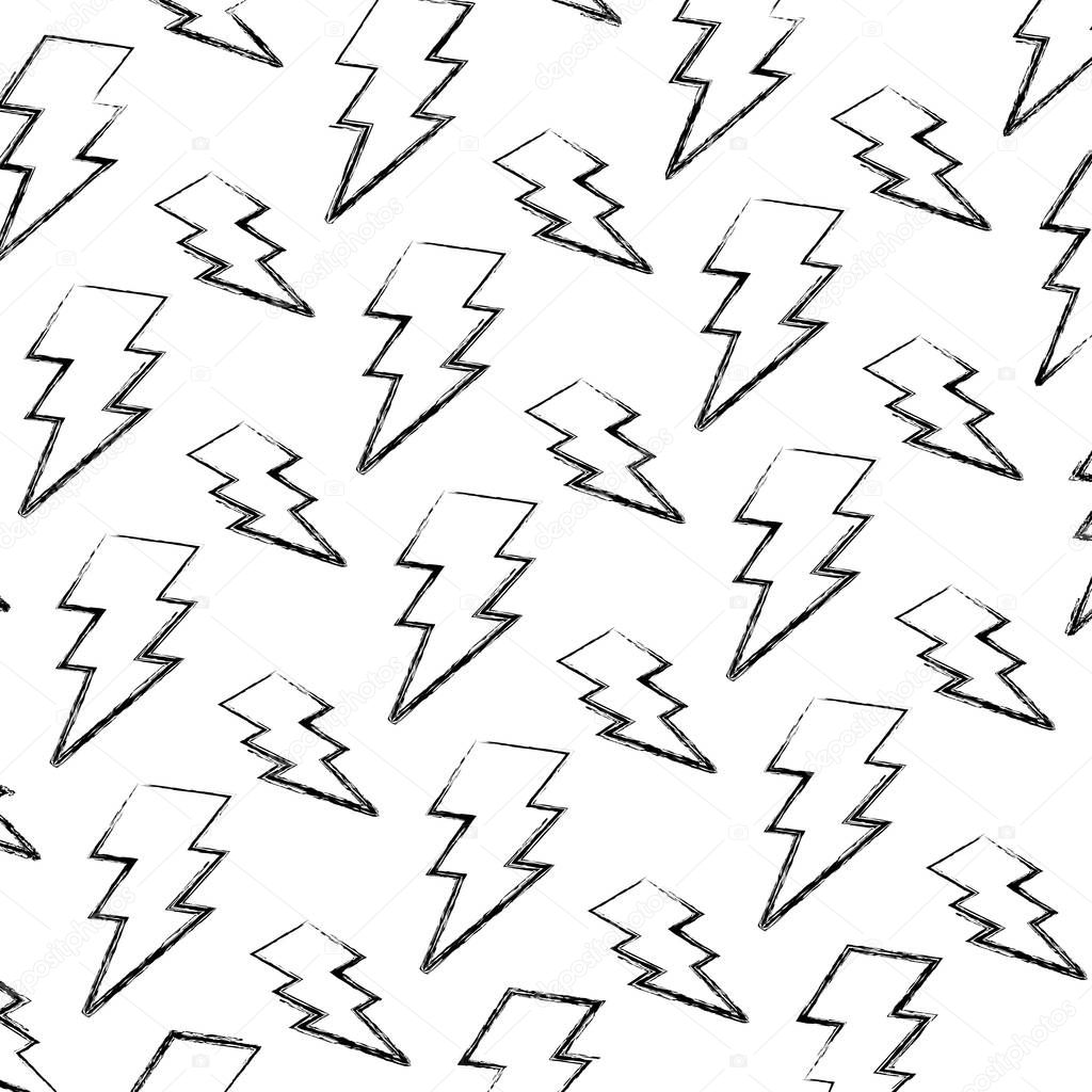 grunge electric thunder darger symbol background vector illustration