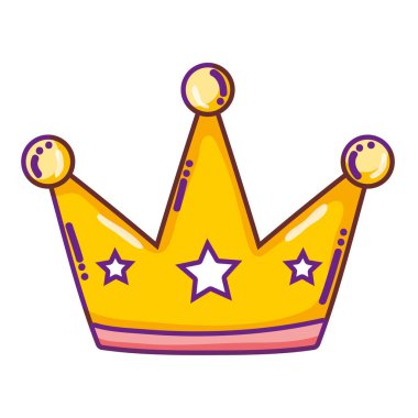 Lüks crown nesne yıldız stil vektör çizim ile