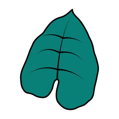 renk sevimli doğa yaprak egzotik tarzı vektör çizim