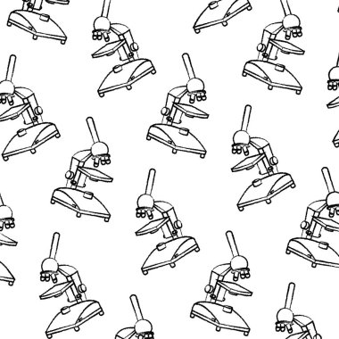 Grunge bilim mikroskop laboratuvar nesne arka plan vektör çizim