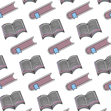 renk kitaplar nesne bilgi stil arka plan vektör çizim