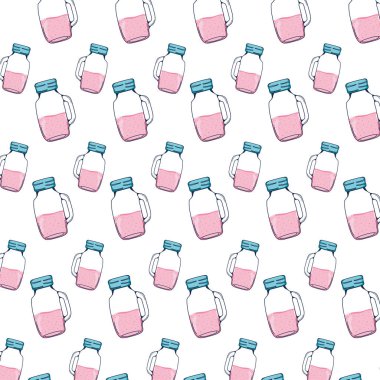 lezzetli beslenme suyu mason arka plan vektör çizim