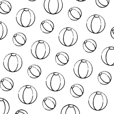 Grunge plastik top beach oyuncak arka plan vektör çizim