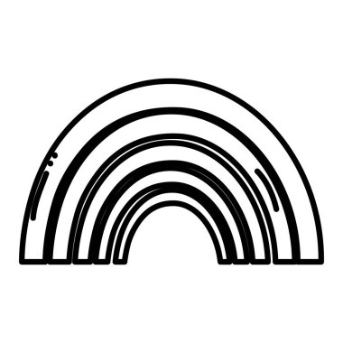 satır doğa güzellik gökkuşağı gökyüzü vektör çizim tasarımında