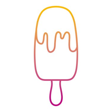 bozulmuş satır taze buz lolly şekerli tatlı vektör çizim