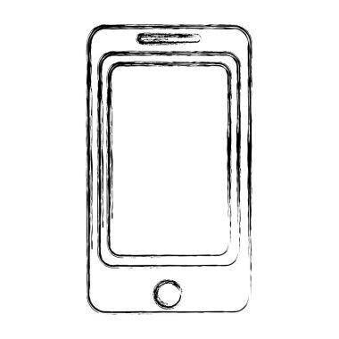 Grunge elektronik smartphone teknoloji nesne tasarlamak vektör