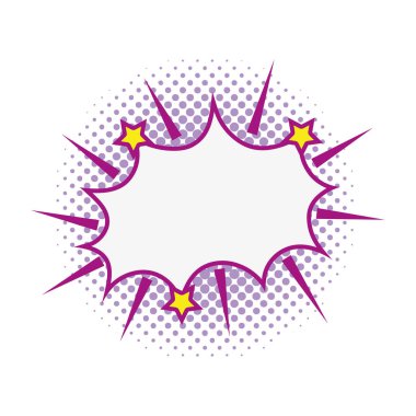 pop sanat sohbet metin yıldız vektör çizim ile