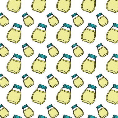 Kristal kavanoz arka plan vektör çizim rengi beslenme suyu