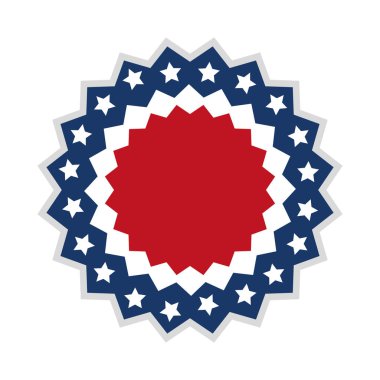 Amerika ABD etiket ülke ulus vektör çizim