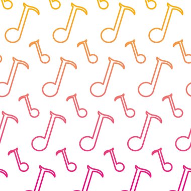 bozulmuş satırı çeyrek nota işareti arka plan vektör çizim