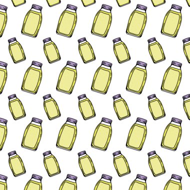 Kristal kavanoz arka plan vektör çizim rengi suyu beslenmesinde