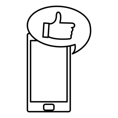 satır smartphone teknoloji tüm iyi jest vektör çizim ile