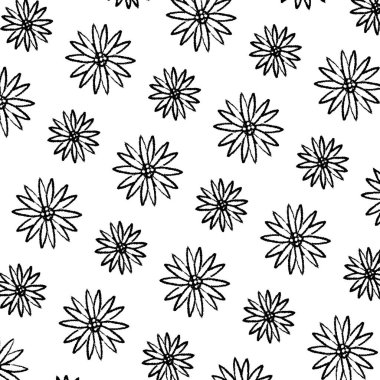 Grunge şirin egzotik çiçek yaprakları arka plan vektör çizim ile