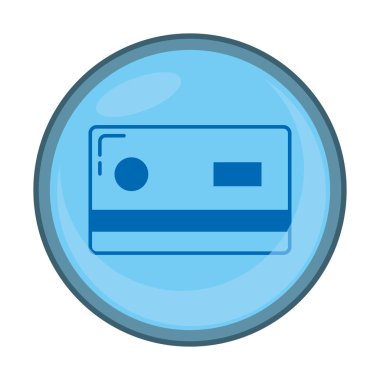 iş kredi kartı teknolojisi amblemi vektör çizim