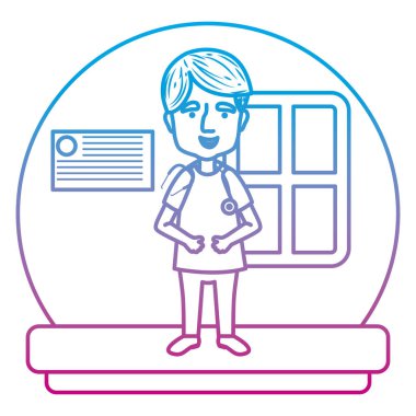 bozulmuş çizgi adam doktor üniforması ve stetoskop kap vektör çizim ile