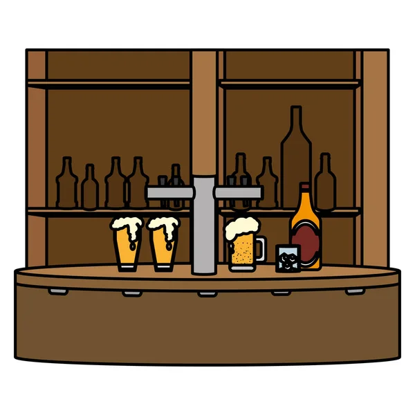 Bar Sprit Till Alkohol Dryck Händelse Vektorillustration — Stock vektor