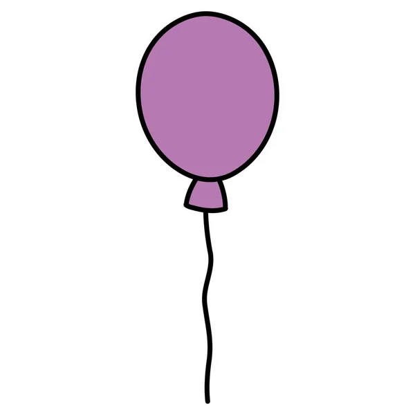颜色不错气球装饰对象事件矢量插图 — 图库矢量图片