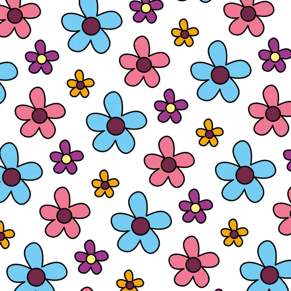 Цветной Весенний Цветок Экзотическими Лепестками — стоковый вектор