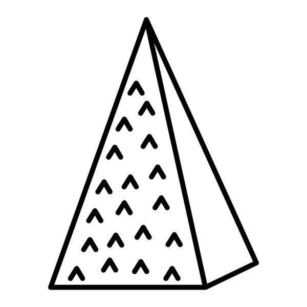 Linie Isometrische Ökologie Berg Natürlichen Stil Vektor Illustration — Stockvektor