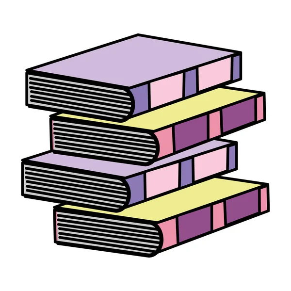Χρώμα Βιβλία Μέτωπο Διοικητικό Στυλ Έγγραφα Πληροφορίες Διανυσματικά Εικονογράφηση — Διανυσματικό Αρχείο
