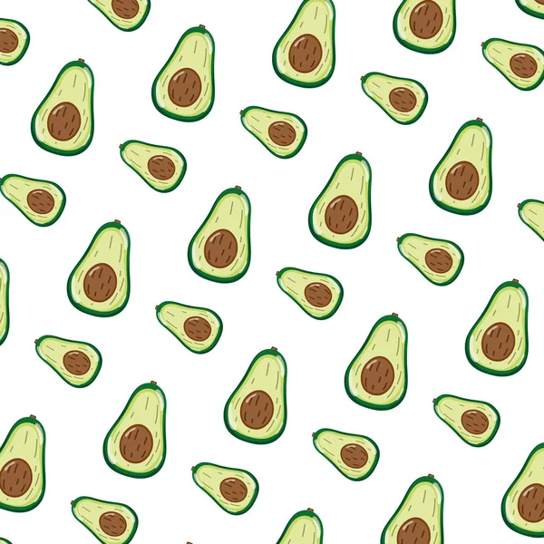 Delicious Avocado Fresh Fruit Background Vector Illustration — Stock Vector