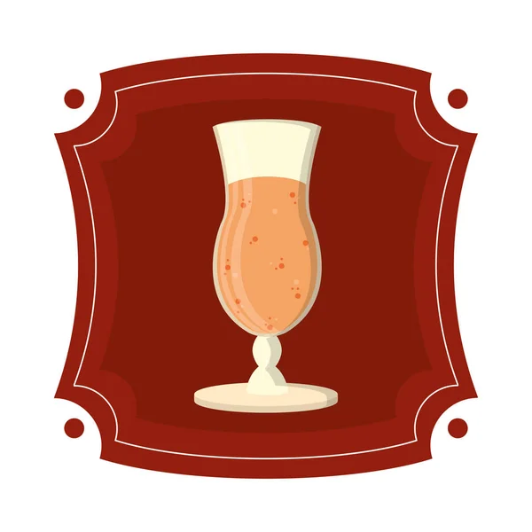 标志与鸡尾酒酒酒精饮料向量例证 — 图库矢量图片