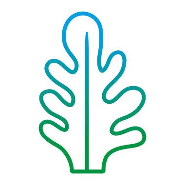 bozulmuş satır botanik sevimli yaprak doğal stil vektör çizim