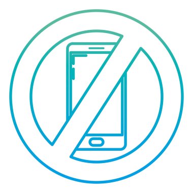 Uyarı işareti vektör çizim yasak bozulmuş satır smartphone daire