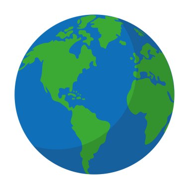 Daire küresel Amerika harita Coğrafya vektör çizim