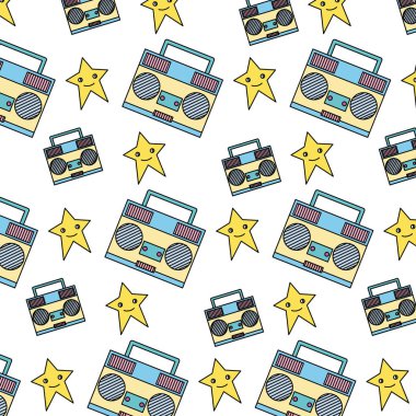 yıldız karakteri arka plan vektör çizim ile renk radyo teknoloji nesne