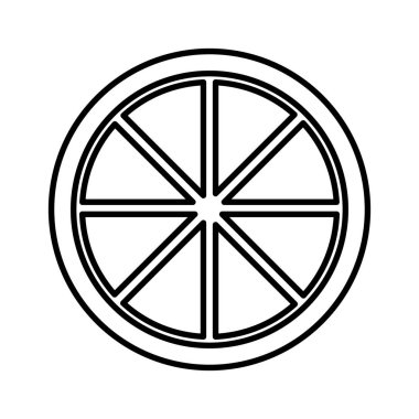 lezzetli limon tropikal meyve beslenme vektör çizim çizgi