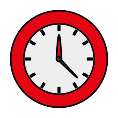 renk çemberi saat saat nesne tasarım vektör çizim