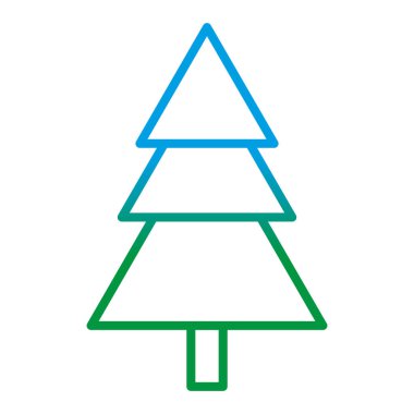 bozulmuş satır güzellik çam ağacı stil sapı vektör çizim ile