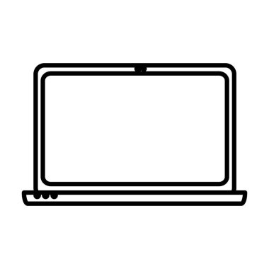 çizgi elektronik dizüstü teknoloji nesne hizmet vektör çizim