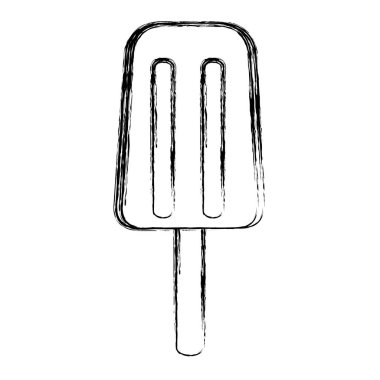 Grunge lezzetli ve tatlı buz lolly tatlı vektör çizim