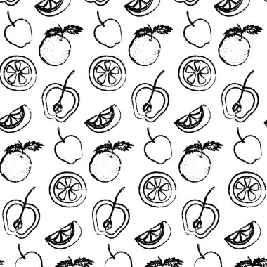 renk lezzetli taze meyve beslenme arka plan vektör çizim