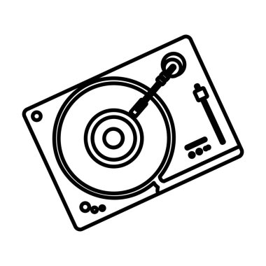 stereo müzik vektör çizim dinlemek için walkman nesnesi satır