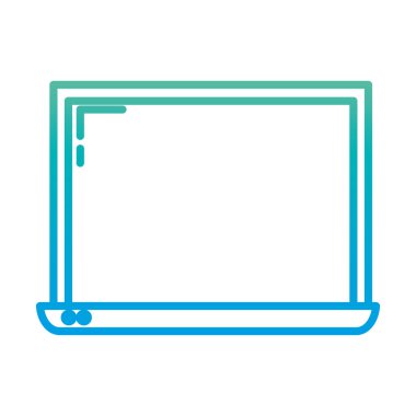 bozulmuş çizgi elektronik dizüstü ekran servis teknoloji vektör çizim