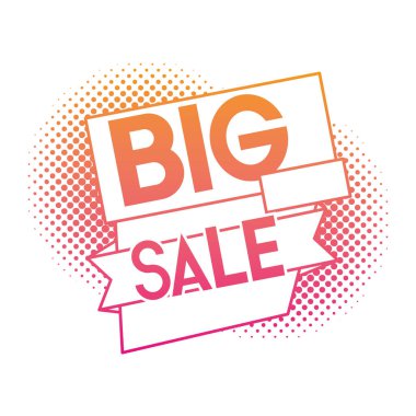 bozulmuş satır büyük satış özel pazar teklif etmek vektör çizim