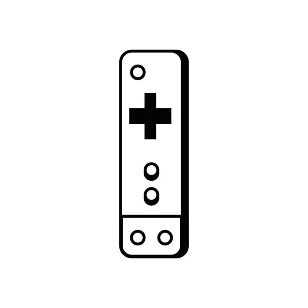 Objeto Controlador Línea Ilustración Vectores Consola Videojuegos — Archivo Imágenes Vectoriales
