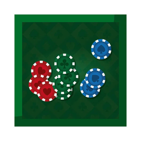 赌场投注赢得游戏机会向量图 — 图库矢量图片