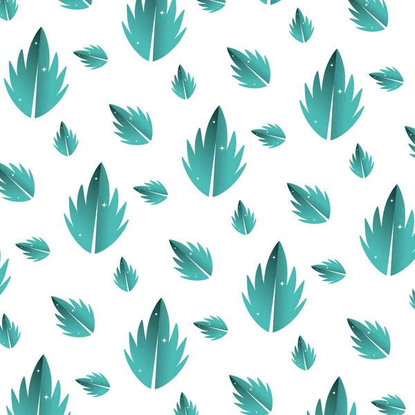 Beauté Exotique Feuille Nature Fond Vectoriel Illustration — Image vectorielle