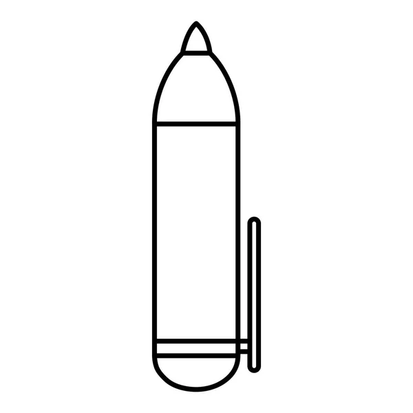 Γραμμή Highlighter Πένα Σήμα Σχολείο Εργαλείο Εικονογράφηση Φορέα — Διανυσματικό Αρχείο