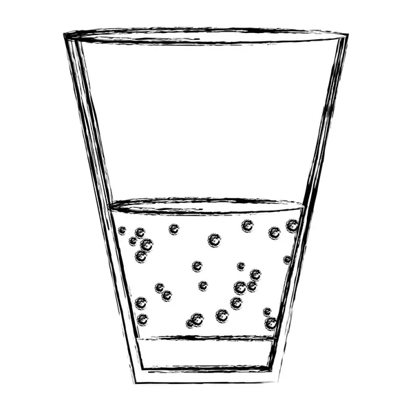Grunge Minuman Sampanye Gelas Minuman Alkohol Vektor Ilustrasi - Stok Vektor