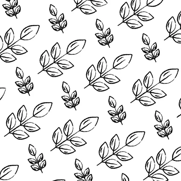 Гранж Экзотические Красивые Листья Растений Фоновый Вектор Иллюстрации — стоковый вектор